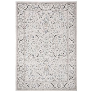 Tapis rectangulaire Isabella de Safavieh, 3 pi x 5 pi, gris clair/crème
