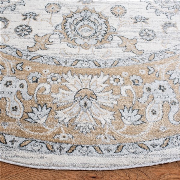 Tapis rond Isabella de Safavieh, 6 pi 7 po x 6 pi 7 po, crème/beige