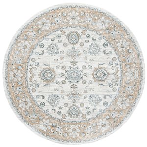 Tapis rond Isabella de Safavieh, 6 pi 7 po x 6 pi 7 po, crème/beige