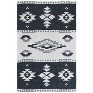 Safavieh Augustine Area Rug - 7-ft 7-in x 10-ft - Rectangular - Black/Light Gray