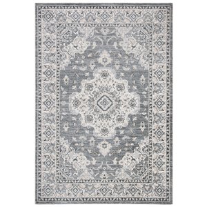 Tapis rectangulaire Isabella de Safavieh, 4 pi x 6 pi, gris/gris clair