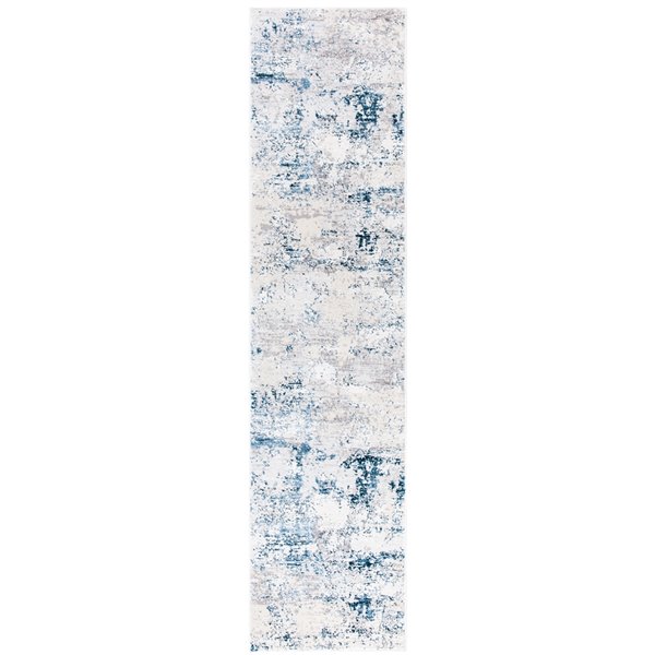 Safavieh Amalfi Area Rug - 2-ft x 8-ft - Rectangular - Cream/Navy