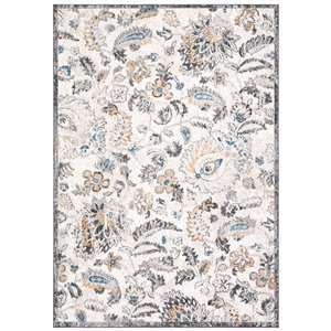 Tapis rectangulaire Liberty de Safavieh, 8 pi x 10 pi, gris foncé/ivoire