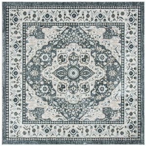 Tapis carré Isabella de Safavieh, 6 pi 7 po x 6 pi 7 po, gris/crème