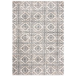 Tapis rectangulaire Isabella de Safavieh, 4 pi x 6 pi, crème/gris
