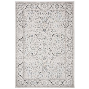 Tapis rectangulaire Isabella de Safavieh, 8 pi x 10 pi, gris clair/crème