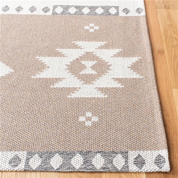 Tapis rectangulaire Augustine de Safavieh, 4 pi x 6 pi, taupe/crème