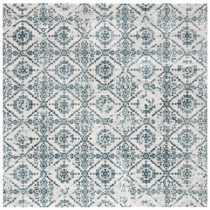 Tapis carré Isabella de Safavieh, 6 pi 7 po x 6 pi 7 po, bleu marine/ivoire