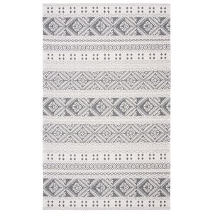 Safavieh Augustine Area Rug - 7-ft 7-in x 10-ft - Rectangular - Anthracite/Cream