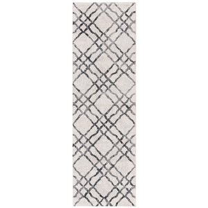 Safavieh Isabella Area Rug - 2-ft 2-in x 7-ft - Rectangular - Ivory/Gray