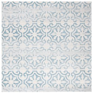 Tapis carré Isabella de Safavieh, 6 pi 7 po x 6 pi 7 po, turquoise/ivoire