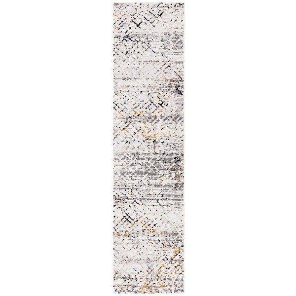 Safavieh Amalfi Area Rug - 2-ft x 8-ft - Rectangular - Cream/Charcoal