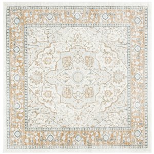 Tapis carré Isabella de Safavieh, 6 pi 7 po x 6 pi 7 po, crème/beige