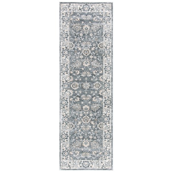 Safavieh Isabella Area Rug - 2-ft 2-in x 7-ft - Rectangular - Gray/Cream