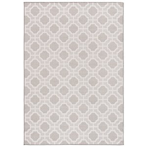 Tapis rectangulaire Lakeside de Safavieh, 4 pi x 5 pi 7 po, beige/taupe