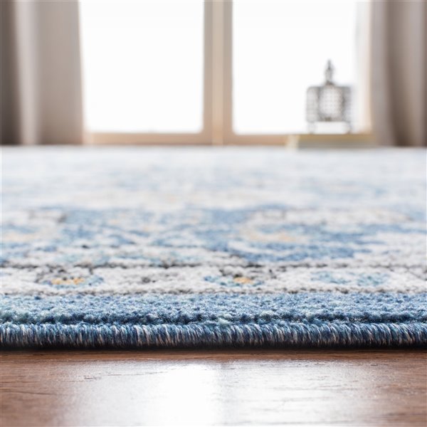 Safavieh Liberty Area Rug - 5-ft 3-in x 7-ft 7-in - Rectangular - Dark Blue/Ivory