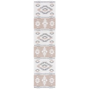 Tapis rectangulaire Augustine de Safavieh, 2 pi x 8 pi, taupe/crème