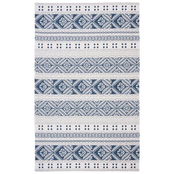 Safavieh Augustine Area Rug - 2-ft 10-in x 5-ft - Rectangular - Navy/Cream