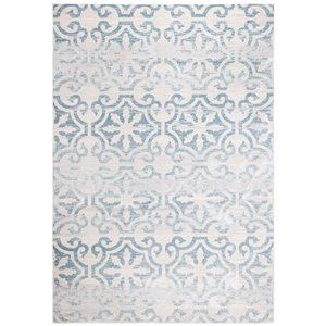 Tapis rectangulaire Isabella de Safavieh, 4 pi x 6 pi, turquoise/ivoire