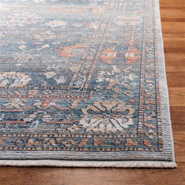 Safavieh Victoria Area Rug - 3-ft x 5-ft - Rectangular - Blue/Ivory