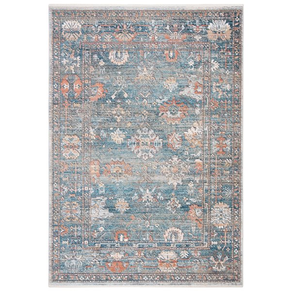 Safavieh Victoria Area Rug - 3-ft x 5-ft - Rectangular - Blue/Ivory