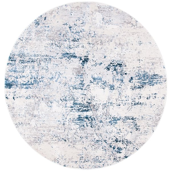 Safavieh Amalfi Area Rug 6ft 7in x 6ft 7in Round Cream/Navy