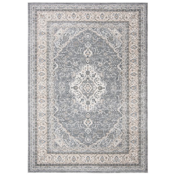 Tapis rectangulaire Isabella de Safavieh, 3 pi x 5 pi, gris/crème