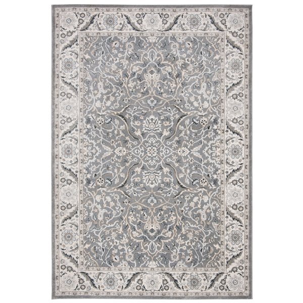 Tapis rectangulaire Isabella de Safavieh, 4 pi x 6 pi, gris/gris foncé