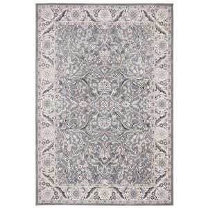 Tapis rectangulaire Isabella de Safavieh, 5 pi 3 po x 7 pi 6 po, gris/gris foncé