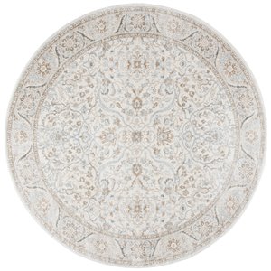 Tapis rond Isabella de Safavieh, 6 pi 7 po x 6 pi 7 po, crème/beige