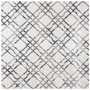 Tapis carré Isabella de Safavieh, 6 pi 7 po x 6 pi 7 po, ivoire/gris