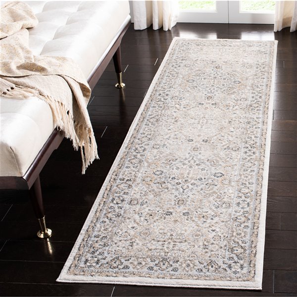 Tapis rectangulaire Isabella de Safavieh, 2 pi 2 po x 7 pi, crème/beige