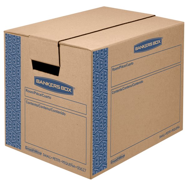 SMOOTHMOVE™ BY BANKERS BOX Fellowes Canada SmoothMove Prime Small Moving  Boxes - 10 Pack 0062717