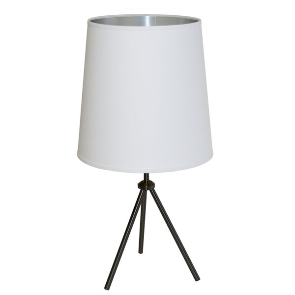 Dainolite Oversized Drum Table Lamp 1, Allen Roth Latchbury 30 5 In Brushed Nickel Table Lamp With Glass Shade