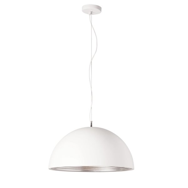 Dainolite Helsinki Pendant Light - 1-Light - 20-in x 10-in - Matte White