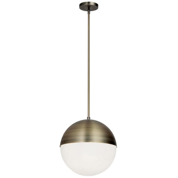 Dainolite Dayana Pendant Light - 3-Light - 14-in x 14-in - Antique Brass
