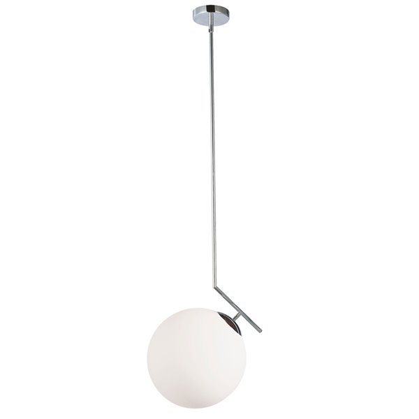 Dainolite Orion Pendant Light - 1-Light - 14-in x 16.34-in - Polished Chrome