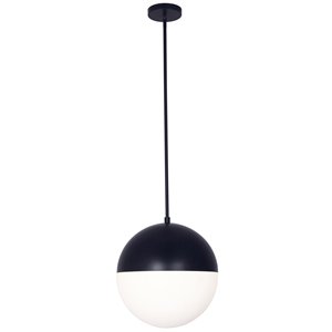 Dainolite Dayana Pendant Light - 3-Light - 14-in x 14-in - Matte Black