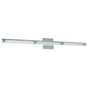 Dainolite Soho Vanity Light - 3-Light - 41.75-in - White and Polished Chrome