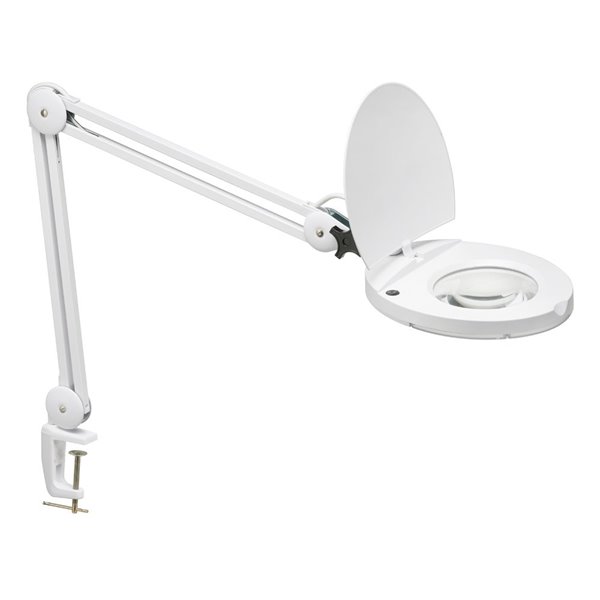 Lampe de table de Dainolite, 1 lumière, 47 po, blanc