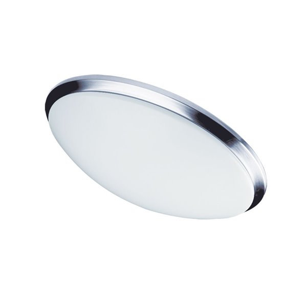 Dainolite Flush Mount Light - 1-LED Light - 15-in x 3-in - Polished Chrome