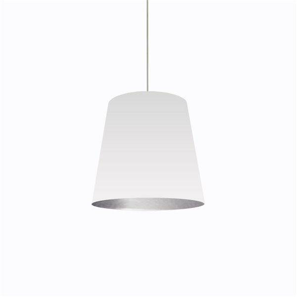 Dainolite Oversized Drum Pendant Light - 1-Light - 20-in x 16-in - White