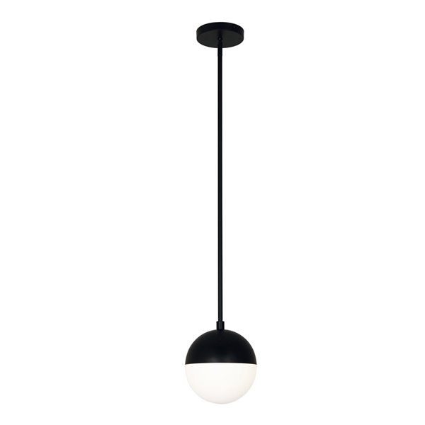 Luminaire suspendu Dayana de Dainolite, 1 lumière, 7 po x 8 po, noir mat