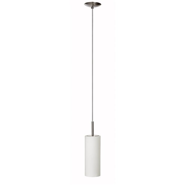 Dainolite  Pendant Light - 1-Light - 4-in x 11-in - Satin Chrome