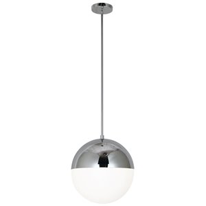 Luminaire suspendu Dayana de Dainolite, 3 lumières, 14 po x 14 po, chrome poli