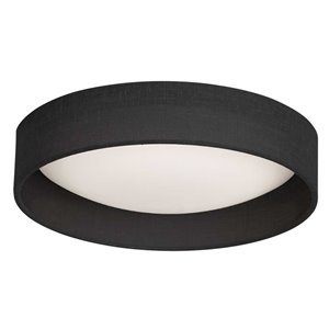 Dainolite Flush Mount Light - 1-LED Light - 15-in x 3-in - Black