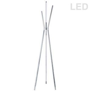 Dainolite Cerena Floor Lamp - 4-Light - 60-in - Polished Chrome