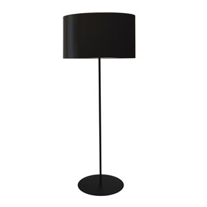 Lampe sur pied Maine de Dainolite, 1 lumière, 12 po, noir mat, abat-jour noir