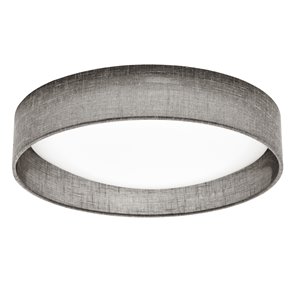 Plafonnier de Dainolite, 1 lumière DEL, 15 po x 3 po, gris