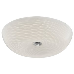 Dainolite Flush Mount Light - 1-LED Light - 16-in x 4.5-in - Glass
